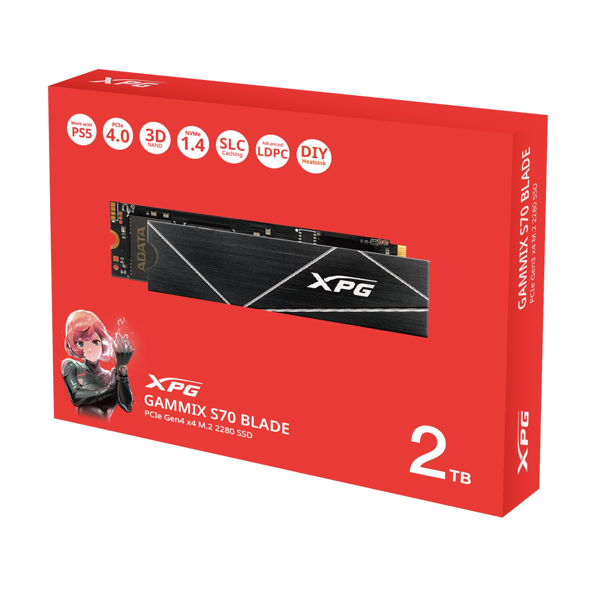 ⭐️❤️希少‼️スタディオファイブ26G♡シングバード♡ブラE70&ノーマルM Amazon | 【エイデータ】 XPG SSD 2TB GAMMIX S70 BLADE PCIe Gen4x4 M
